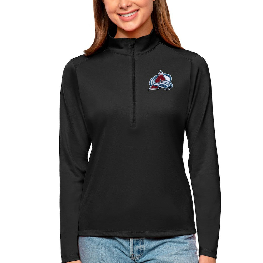 NHL Colorado Avalanche Antigua Women's Tribute Quarter-Zip Pullover Top