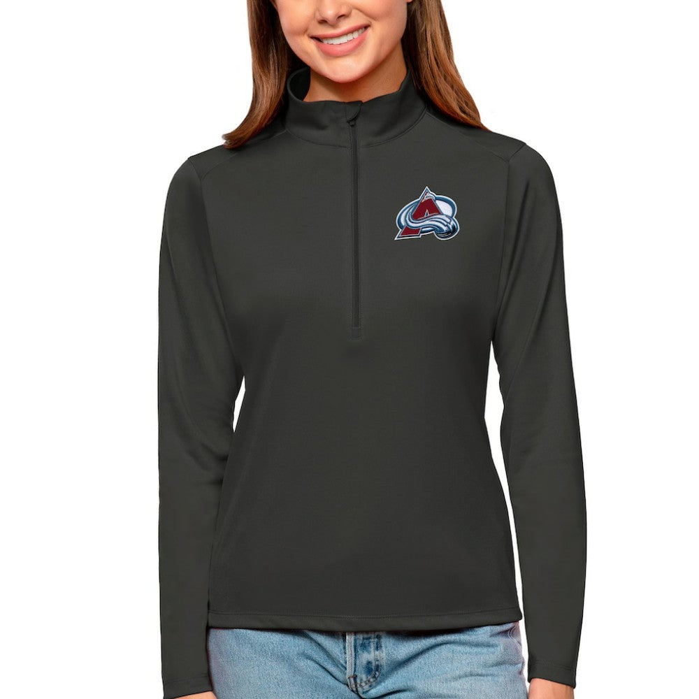 NHL Colorado Avalanche Antigua Women's Tribute Quarter-Zip Pullover Top