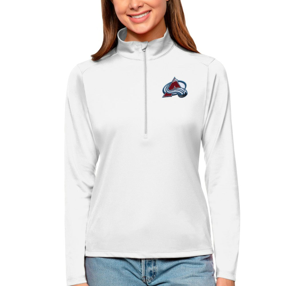 NHL Colorado Avalanche Antigua Women's Tribute Quarter-Zip Pullover Top