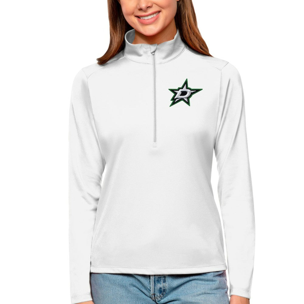 NHL Dallas Stars Antigua Women's Tribute Quarter-Zip Pullover Top