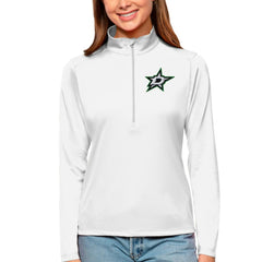 NHL Dallas Stars Antigua Women's Tribute Quarter-Zip Pullover Top