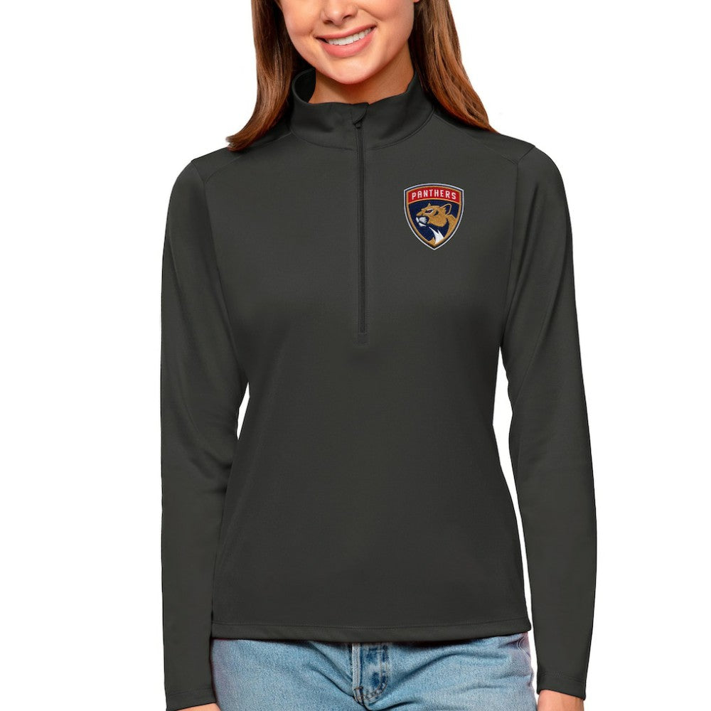 NHL Florida Panthers Antigua Women's Tribute Quarter-Zip Pullover Top