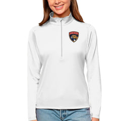 NHL Florida Panthers Antigua Women's Tribute Quarter-Zip Pullover Top
