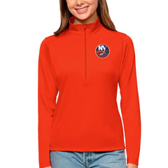 NHL New York Islanders Antigua Women's Tribute Quarter-Zip Pullover Top