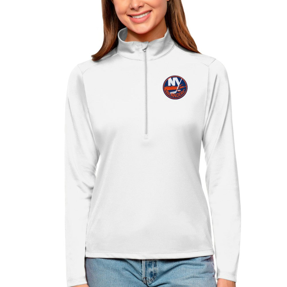 NHL New York Islanders Antigua Women's Tribute Quarter-Zip Pullover Top