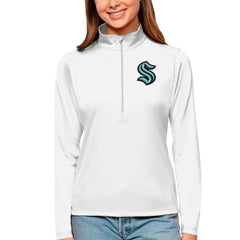 NHL Seattle Kraken Antigua Women's Tribute Quarter-Zip Pullover Top