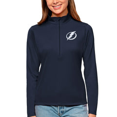 NHL Tampa Bay Lightning Antigua Women's Tribute Quarter-Zip Pullover Top