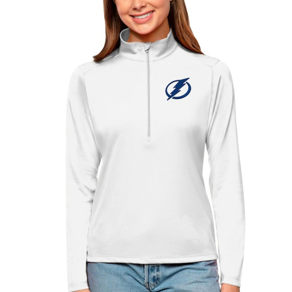 NHL Tampa Bay Lightning Antigua Women's Tribute Quarter-Zip Pullover Top