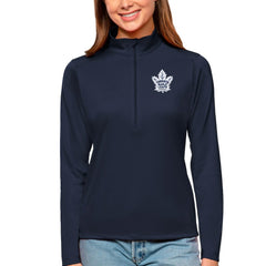 NHL Toronto Maple Leafs Antigua Women's Tribute Quarter-Zip Pullover Top