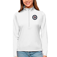 NHL Winnipeg Jets Antigua Women's Tribute Quarter-Zip Pullover Top
