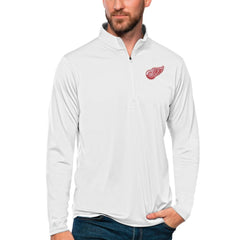 NHL Detroit Red Wings Antigua Tribute Quarter-Zip Pullover Top