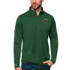 NHL Minnesota Wild Antigua Tribute Quarter-Zip Pullover Top