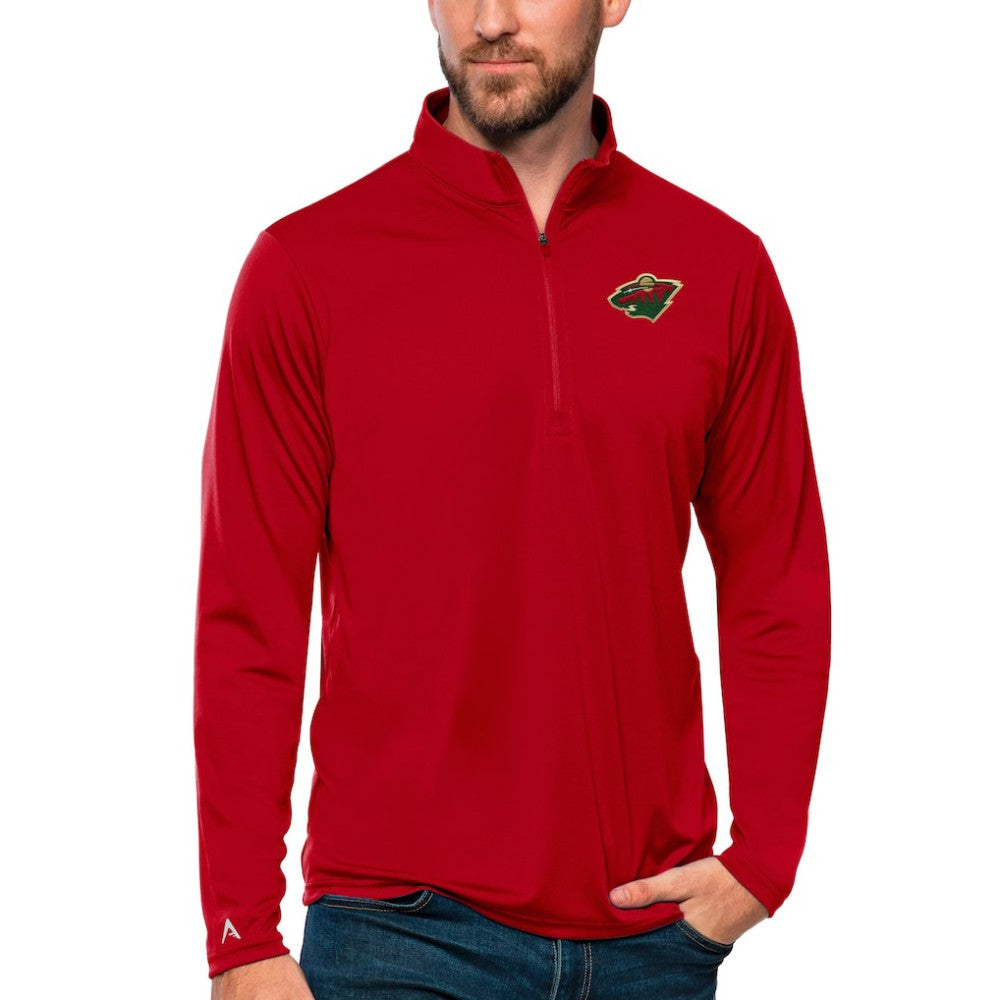 NHL Minnesota Wild Antigua Tribute Quarter-Zip Pullover Top
