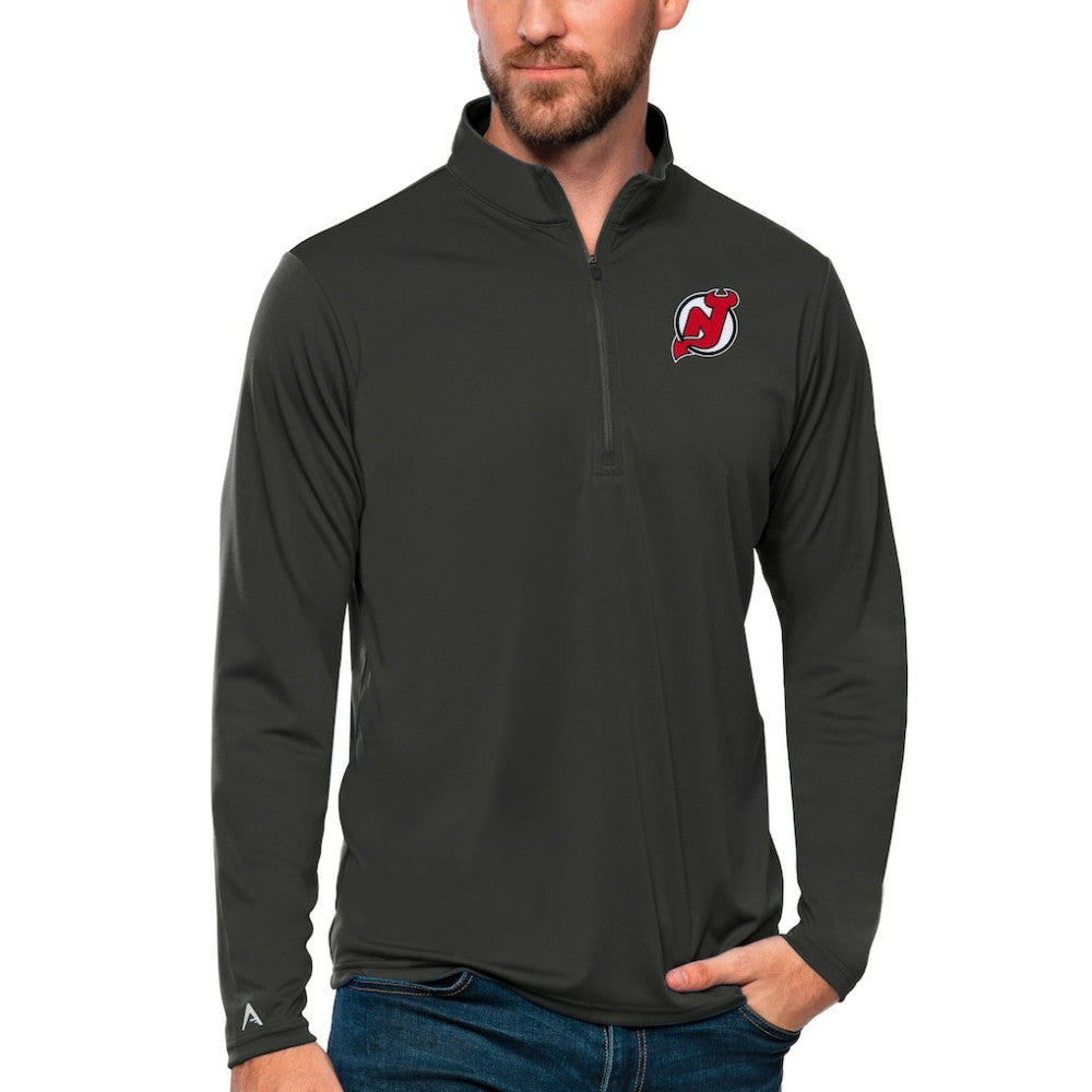 NHL New Jersey Devils Antigua Tribute Quarter-Zip Pullover Top