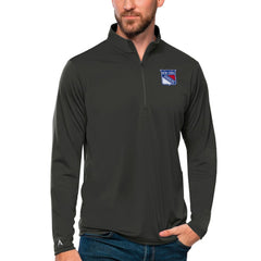 NHL New York Rangers Antigua Tribute Quarter-Zip Pullover Top