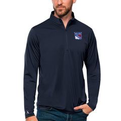 NHL New York Rangers Antigua Tribute Quarter-Zip Pullover Top