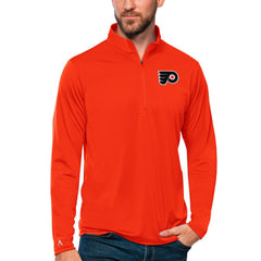 NHL Philadelphia Flyers Antigua Tribute Quarter-Zip Pullover Top