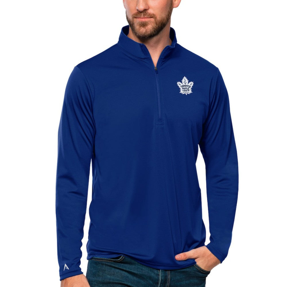 NHL Toronto Maple Leafs Antigua Tribute Quarter-Zip Pullover Top