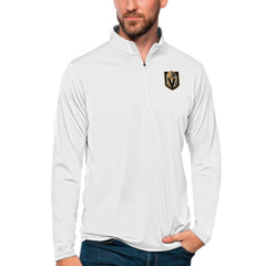 NHL Vegas Golden Knights Antigua Tribute Quarter-Zip Pullover Top