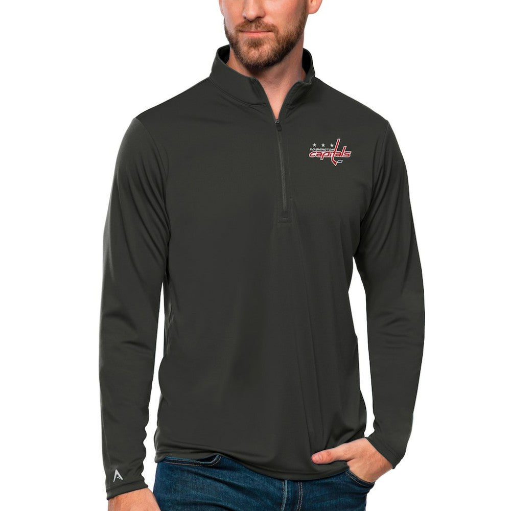 NHL Washington Capitals Antigua Tribute Quarter-Zip Pullover Top