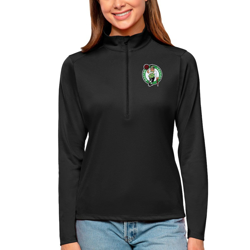 Boston Celtics Antigua Women's Tribute Half-Zip Top