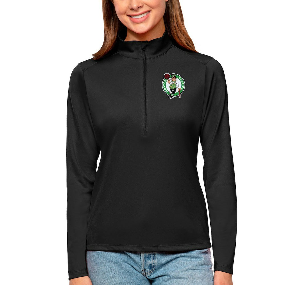 Boston Celtics Antigua Women's Tribute Half-Zip Top