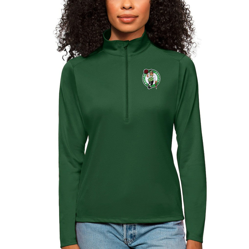 Boston Celtics Antigua Women's Tribute Half-Zip Top
