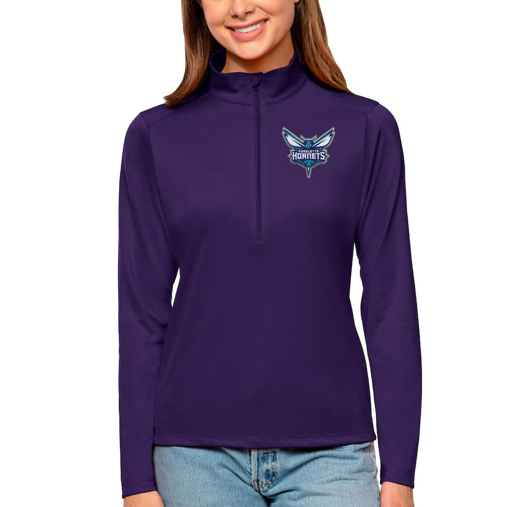 Charlotte Hornets Antigua Women's Tribute Half-Zip Top