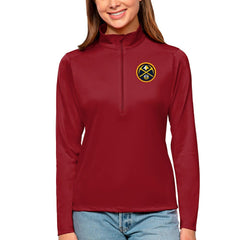 Denver Nuggets Antigua Women's Tribute Half-Zip Top sale