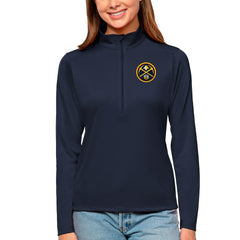 Denver Nuggets Antigua Women's Tribute Half-Zip Top sale