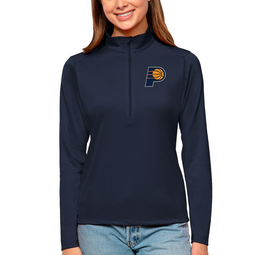 Indiana Pacers Antigua Women's Tribute Half-Zip Top