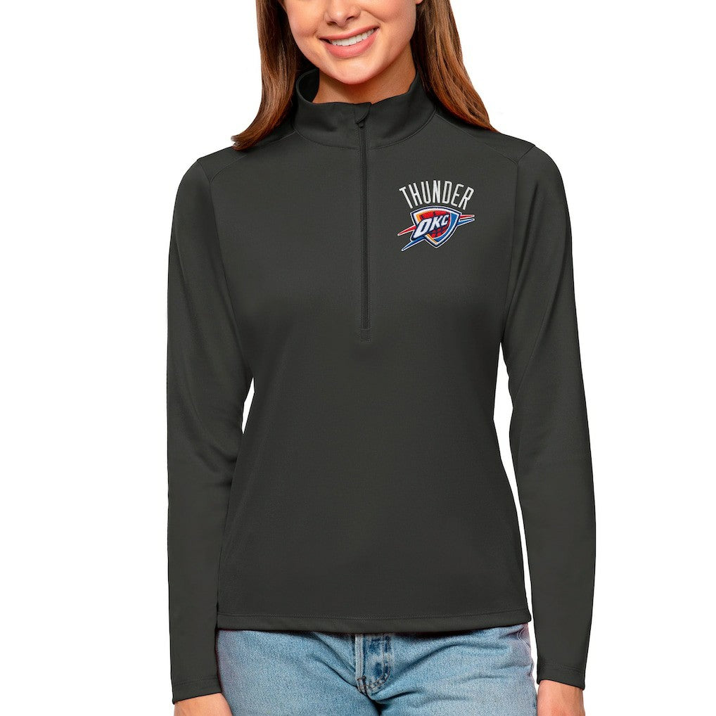 Oklahoma City Thunder Antigua Women's Tribute Half-Zip Top