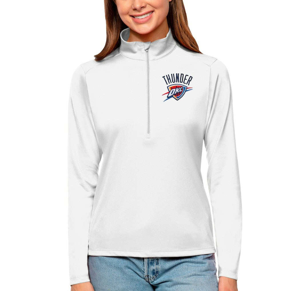 Oklahoma City Thunder Antigua Women's Tribute Half-Zip Top