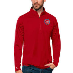 Detroit Pistons Antigua Tribute Quarter-Zip Pullover Top sale
