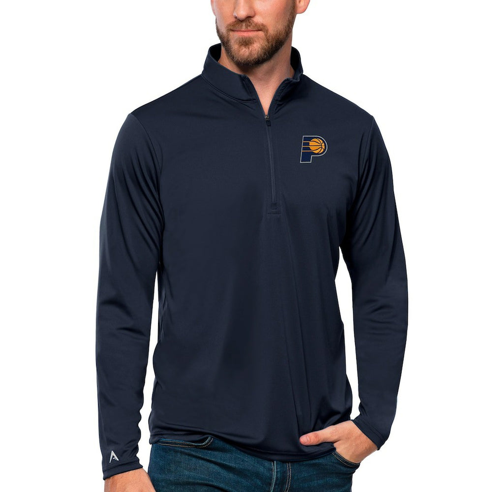 Indiana Pacers Antigua Tribute Quarter-Zip Pullover Top