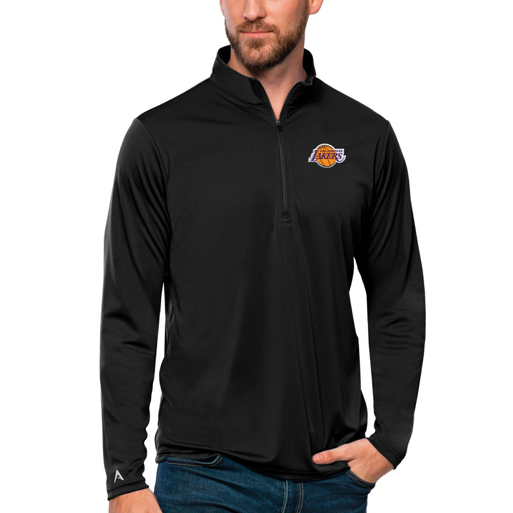 Los Angeles Lakers Antigua Tribute Quarter-Zip Pullover Top