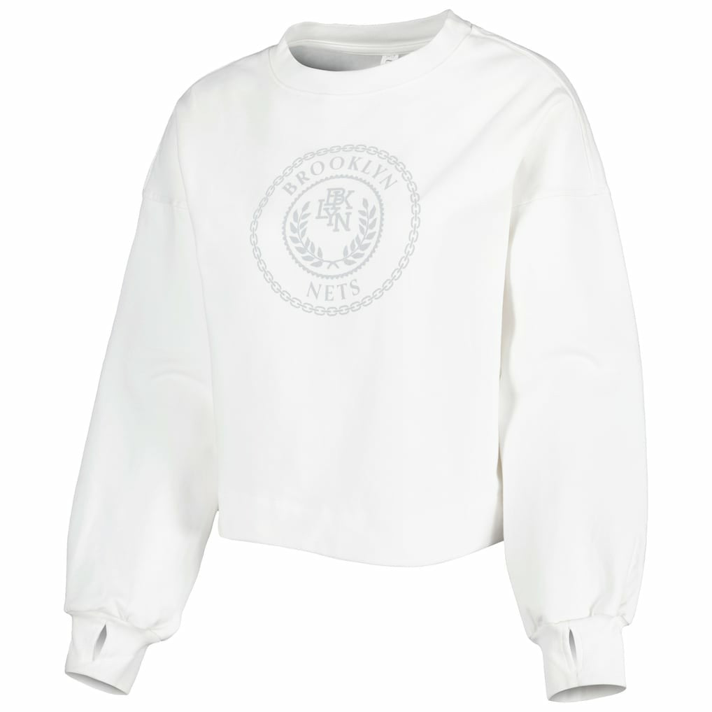 Brooklyn Nets Lusso Women's Lola Ball and Chain Pullover Sweatshirt