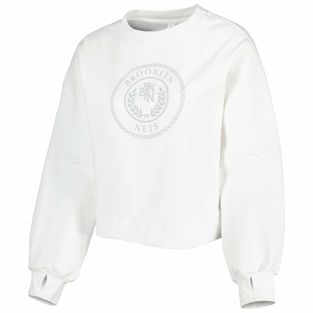 Brooklyn Nets Lusso Women's Lola Ball and Chain Pullover Sweatshirt