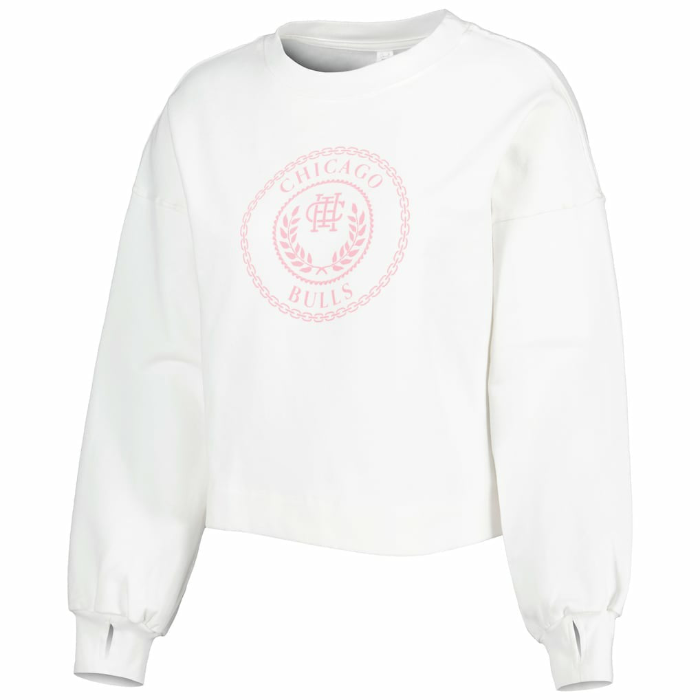 Chicago Bulls Lusso Women's Lola Ball and Chain Pullover Sweatshirt