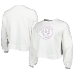 Los Angeles Lakers Lusso Women's Lola Ball and Chain Pullover Sweatshirt