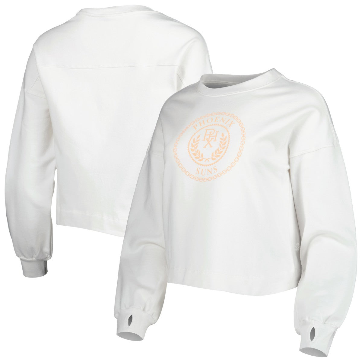 Phoenix Suns Lusso Women's Lola Ball and Chain Pullover Sweatshirt