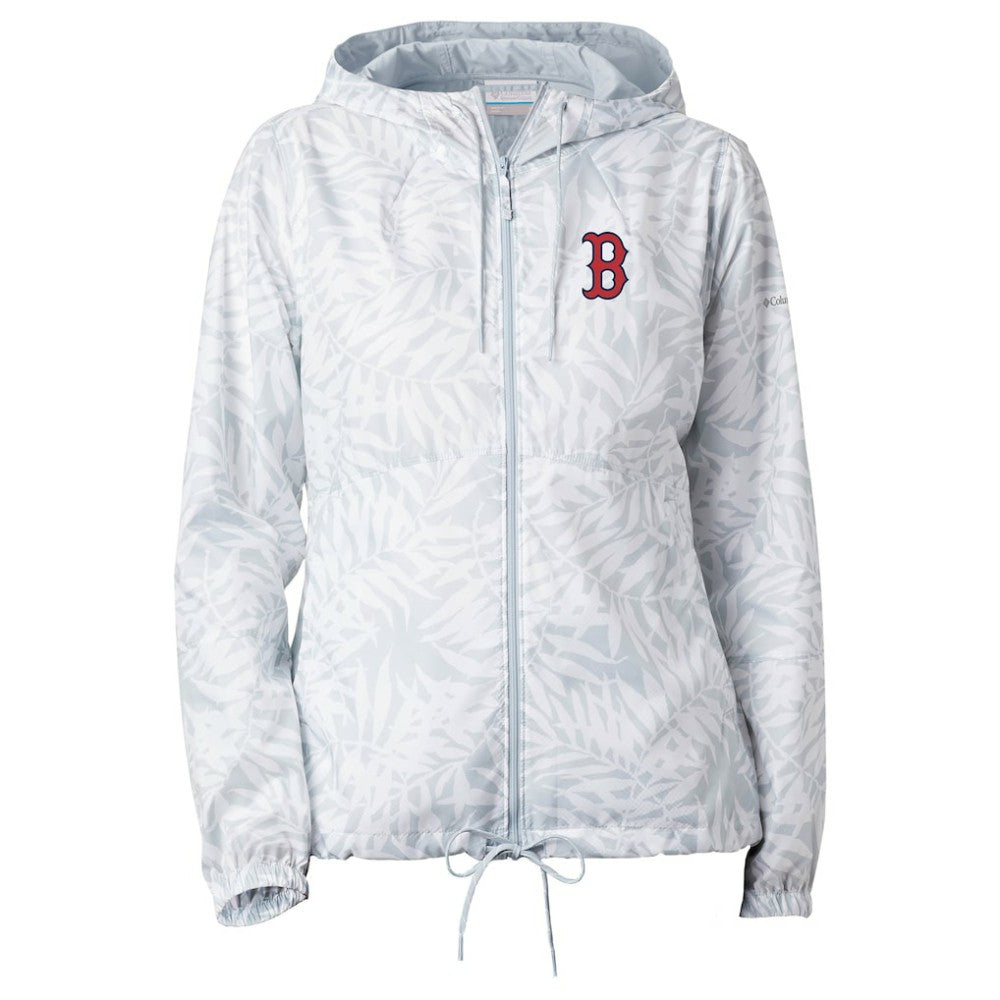 Gray Boston Red Sox Columbia Women's Flash Forward Full-Zip Windbreaker Jacket