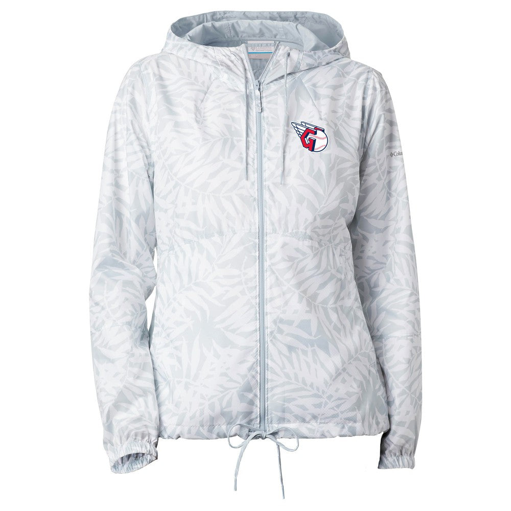 Gray Cleveland Guardians Columbia Women's Flash Forward Full-Zip Windbreaker Jacket