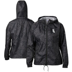 Black Chicago White Sox Columbia Women's Team Flash Forward Full-Zip Windbreaker Jacket