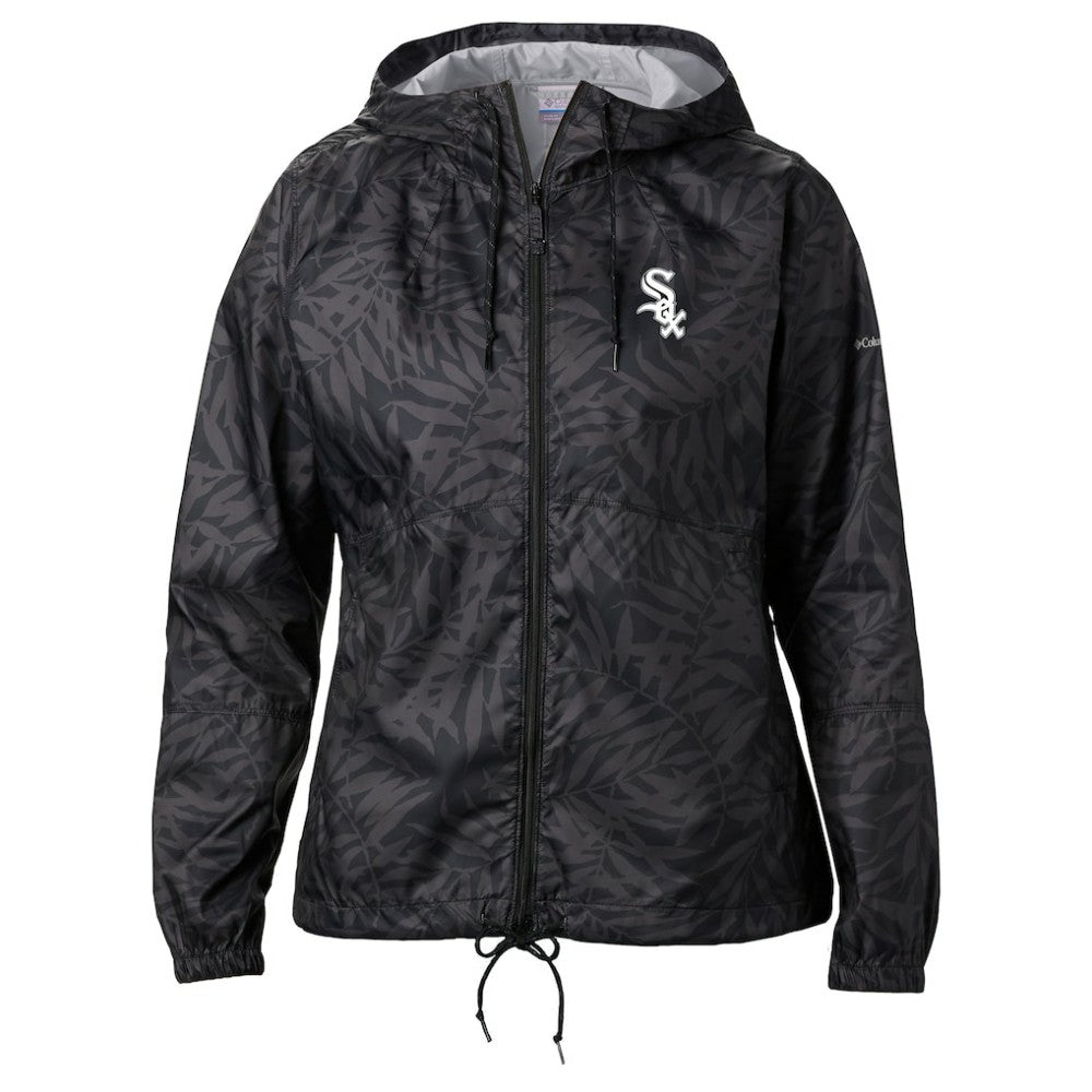 Black Chicago White Sox Columbia Women's Team Flash Forward Full-Zip Windbreaker Jacket
