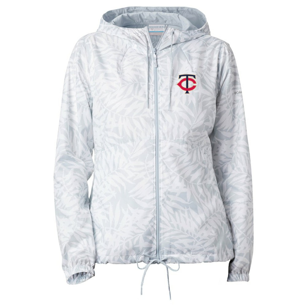 Gray Minnesota Twins Columbia Women's Flash Forward Full-Zip Windbreaker Jacket