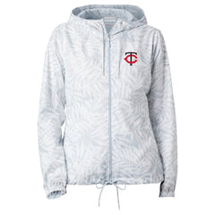 Gray Minnesota Twins Columbia Women's Flash Forward Full-Zip Windbreaker Jacket