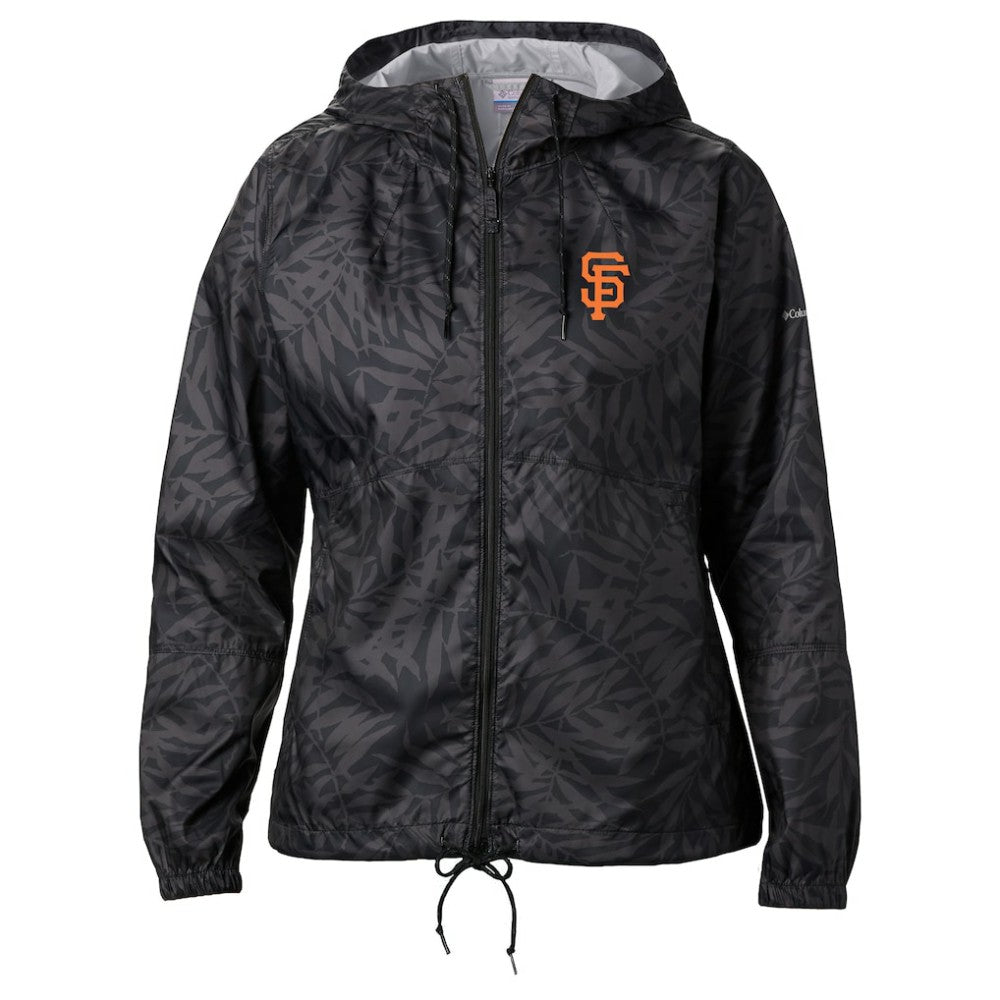 Black San Francisco Giants Columbia Women's Flash Forward Full-Zip Windbreaker Jacket