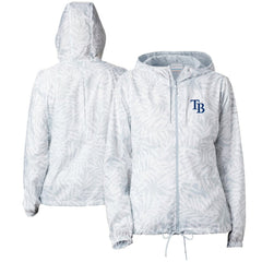 Gray Tampa Bay Rays Columbia Women's Flash Forward Full-Zip Windbreaker Jacket