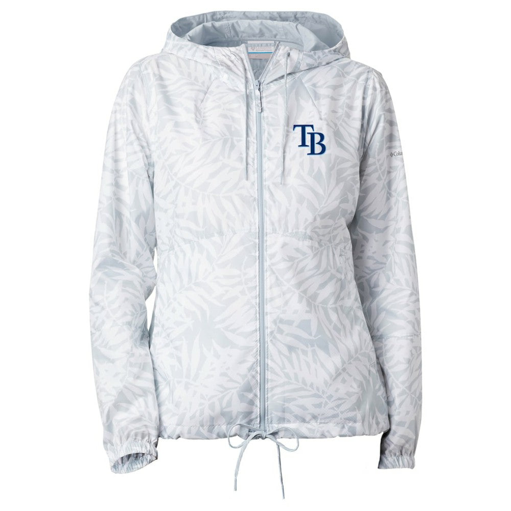 Gray Tampa Bay Rays Columbia Women's Flash Forward Full-Zip Windbreaker Jacket